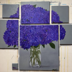 Hortensias violets